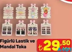FİGÜRLÜ LASTİK VE MANDAL TOKA